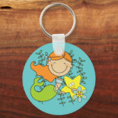 Redhead Mermaid Sleutelhanger (Voorkant)