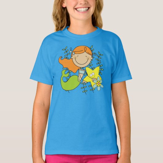 Redhead Mermaid T-shirt (Voorkant)