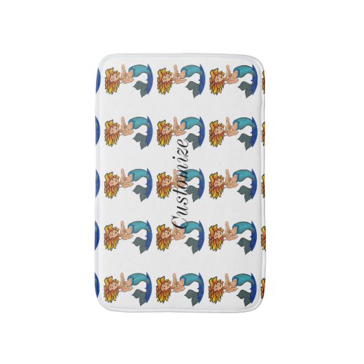 Redhead Mermaid Thunder_Cove Badmat (Voorkant Verticaal)