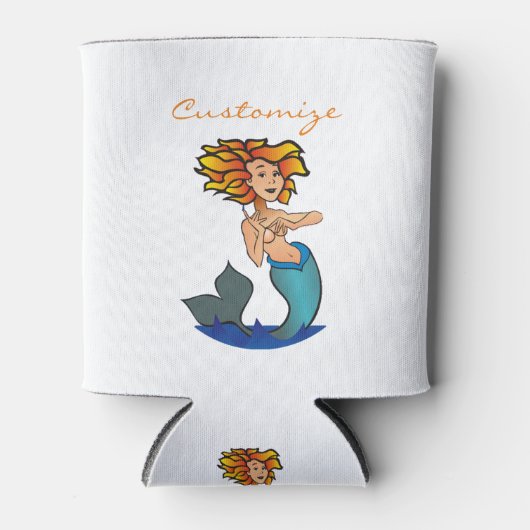 Redhead Mermaid Thunder_Cove Blikjeskoeler (Voorkant)