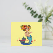 Redhead Mermaid Thunder_Cove Briefkaart (Staand voorkant)