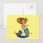 Redhead Mermaid Thunder_Cove Briefkaart (Voorkant / Achterkant)