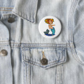 Redhead Mermaid Thunder_Cove Ronde Button 5,7 Cm (In situ)