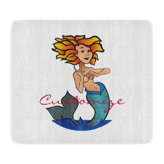 Redhead Mermaid Thunder_Cove Snijplank (Voorkant)