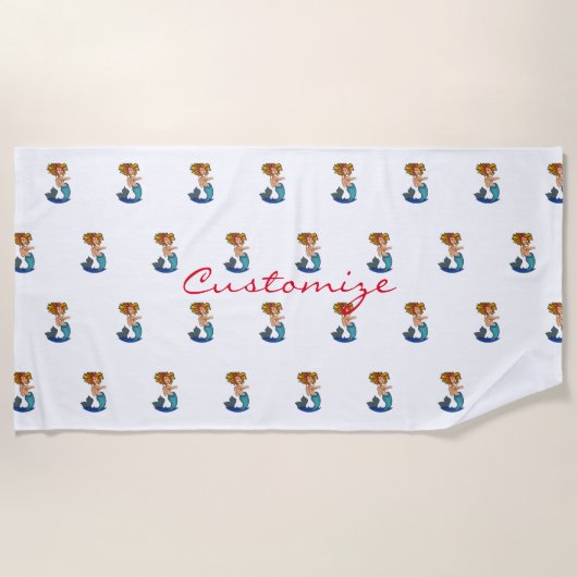 Redhead Mermaid Thunder_Cove Strandlaken (Voorkant)