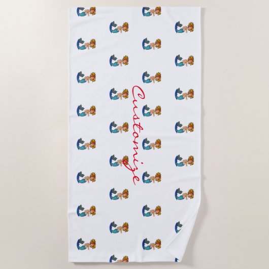 Redhead Mermaid Thunder_Cove Strandlaken (Voorkant)