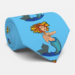 Redhead Mermaid Thunder_Cove Stropdas