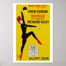  Redhead Musical Theater Art Print Poster
