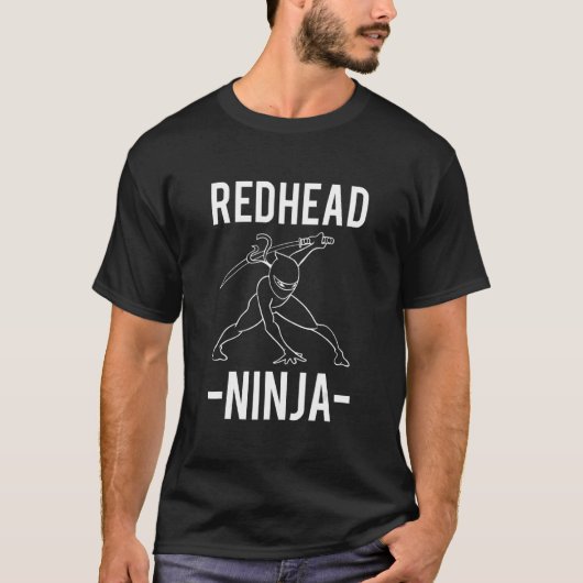 Redhead Ninja Red Hair T-shirt (Voorkant)