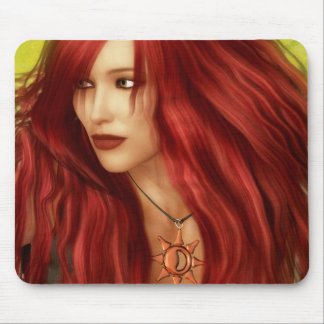 Redhead on Mousepad Muismat