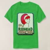 Redhead Piano Bar T-shirt (Design voorkant)
