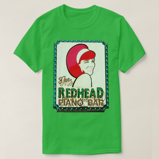 Redhead Piano Bar T-shirt (Design voorkant)
