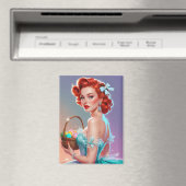 Redhead Pin-Up Easter Egg Basket Magneet (Insitu (Vaatwasser))