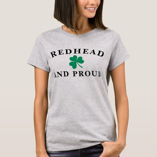 Redhead Pride, Ierse Shamrock, Custom, 10 Parade T-shirt (Voorkant)