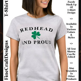 Redhead Pride, Ierse Shamrock, Custom, 10 Parade T-shirt