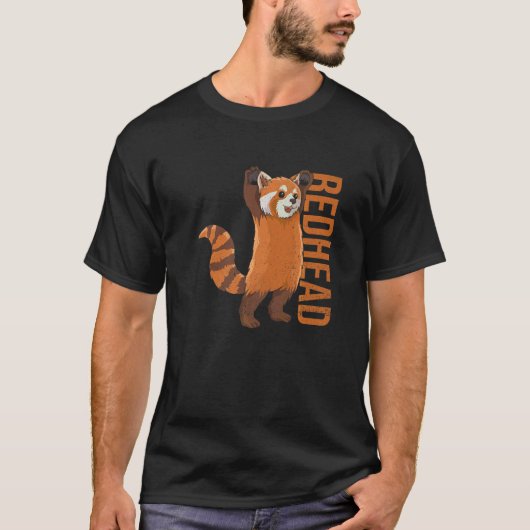 Redhead Quote voor een Red Panda T-shirt (Voorkant)