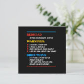 Redhead Red Hair Ginger Freckles Redhead Gift Kaart (Staand voorkant)