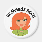 Redhead Rock Magnet (Voorkant)