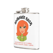 Redhead Rock Vinyl Wrapped Flask Heupfles (Links)
