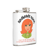 Redhead Rock Vinyl Wrapped Flask Heupfles (Rechts)