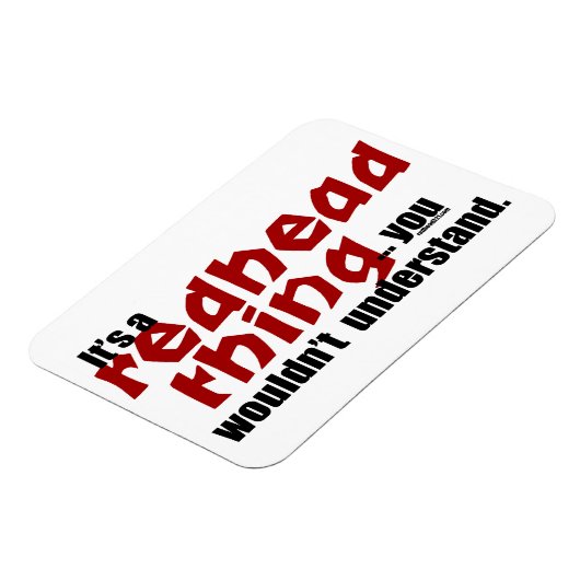 Redhead Thding Magneet (Linkerzijde)