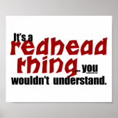 Redhead Thding Poster (Voorkant)