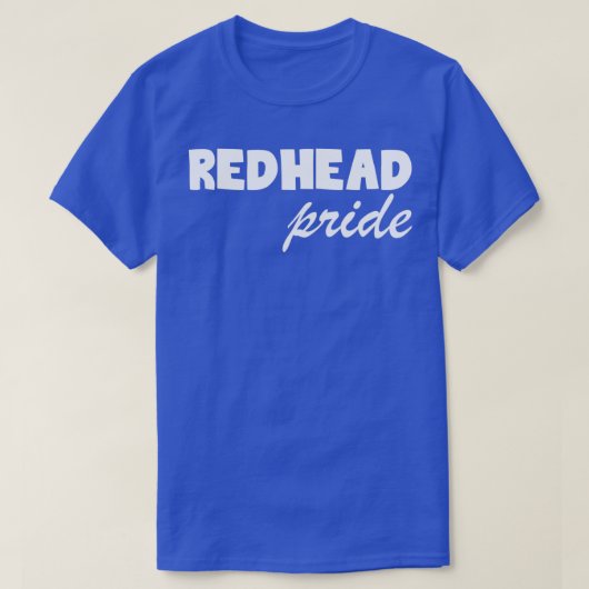 Redhead trots t-shirt (Design voorkant)