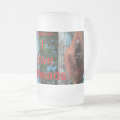 Redhead van de natuur: rode aap matglas bierpul (Voorkant rechts)