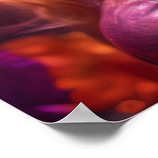 Redhead Vrouw & Bloemen Poster (Hoek)