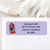 Redhead Vrouw Tattoos Adres Etiket (Insitu)