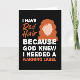 Redhead Warning Label Mc1r Red Hair Kaart
