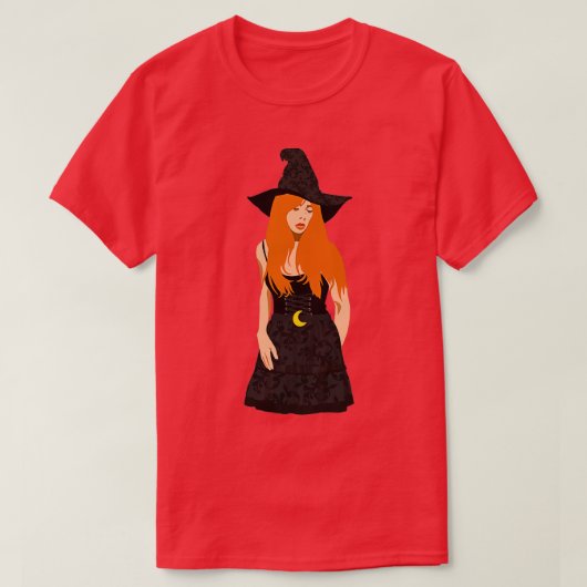 Redhead Witch Witchcore Aestetic T-shirt (Design voorkant)