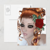 Redhead Woman Briefkaart (Voorkant / Achterkant)