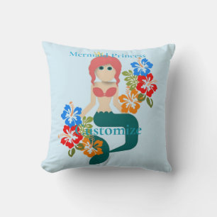 Redhead Zeemeermin Princess Thunder_Cove Kussen