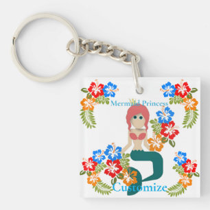 Redhead Zeemeermin Princess Thunder_Cove Sleutelhanger