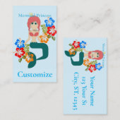 Redhead Zeemeermin Princess Thunder_Cove Visitekaartje (Voorkant / Achterkant)