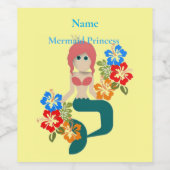 Redhead Zeemeermin Princess Thunder_Cove Wijn Etiket (Enkel label)