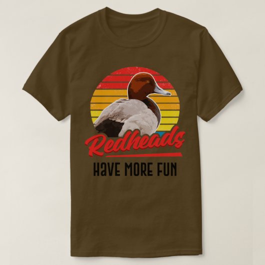Redheadkosten hebben meer plezier met Retro Style T-shirt (Design voorkant)