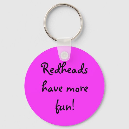 Redheadkosten hebben meer plezier! sleutelhanger (Voorkant)