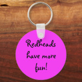 Redheadkosten hebben meer plezier! sleutelhanger (Voorkant)