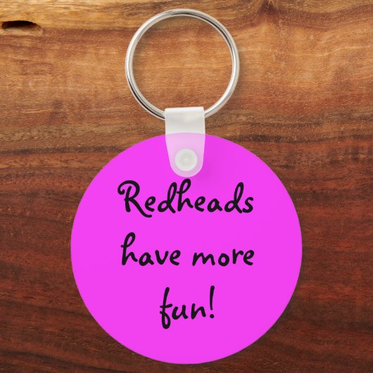 Redheadkosten hebben meer plezier! sleutelhanger (Voorkant)