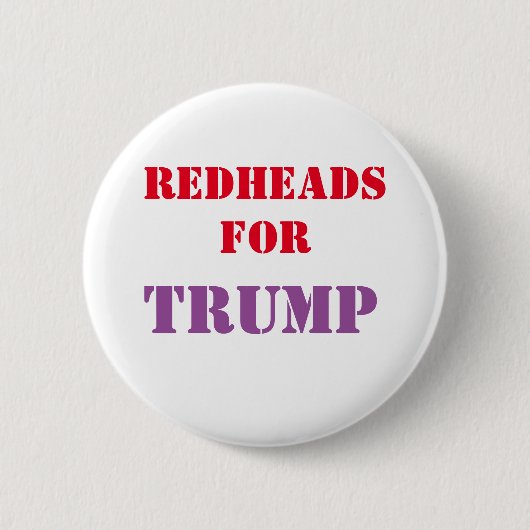 Redheadkosten voor de Button van de Campagne TRUMP (Voorkant)