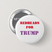Redheadkosten voor de Button van de Campagne TRUMP (Voorkant /achterkant)
