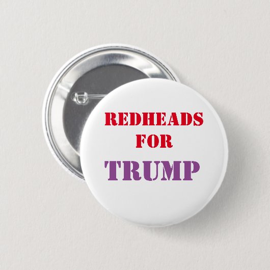 Redheadkosten voor de Button van de Campagne TRUMP (Voorkant /achterkant)