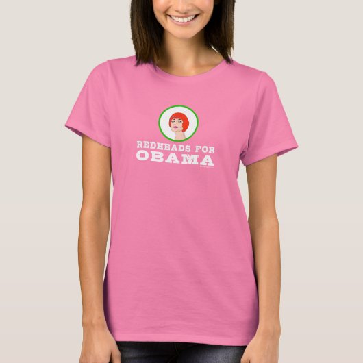 Redheadkosten voor Obama T-shirts (Voorkant)