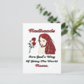 Redheadkosten zijn Gods Rozen Briefkaart (Staand voorkant)
