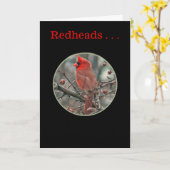 "REDHEADS ZIJN UNIEKE EN SPECIALE" BIRTHDAAGSE Kaa Kaart (Gele Bloem)