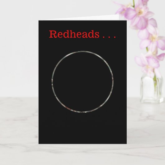 "REDHEADS ZIJN UNIEKE EN SPECIALE" Kaart (Orchidee)