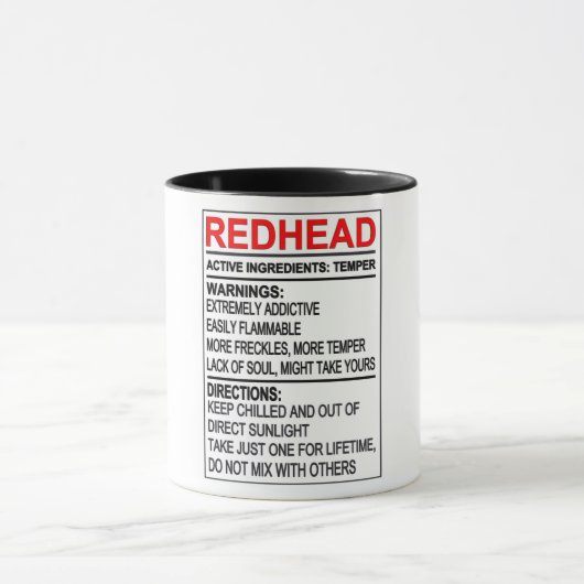Redheadwaarschuwingen Mok (Midden)