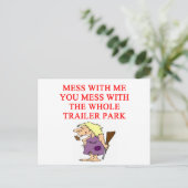 redhillbilly grap briefkaart (Staand voorkant)